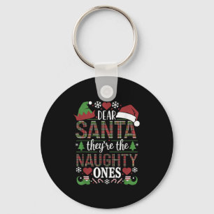 Lustige Weihnachtszitat Lieber Santa Sie Sind Die  Schlüsselanhänger