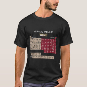 Lustige Wein-Shirts Periodensystem der Elemente Te T-Shirt