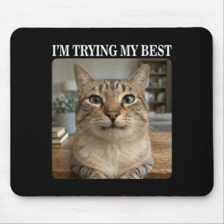 Lustige weinende Katzen-Meme für Männer Frauen Kin Mousepad