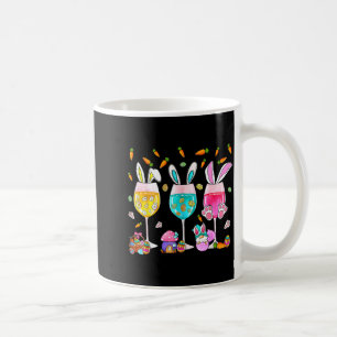 Lustige Weingläser Hase mit Ostereierkorb Frühling Kaffeetasse