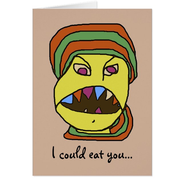 Lustige WEIRDOS hungriger Cartoon (Vorne)