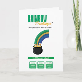 Lustige Wellness-Shamrock-Kleeblatt-Karte Karte