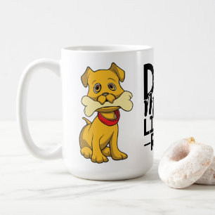 Lustige Welpen-Hundemama-Geschenk Cartoon-Hund-Kaf Kaffeetasse