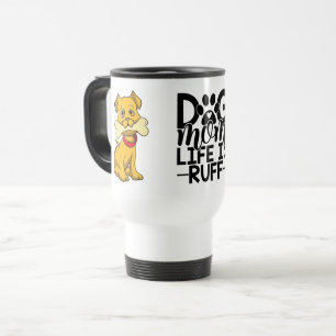 Lustige Welpen-Hundemama Geschenk Cartoon Hund Kaf Reisebecher