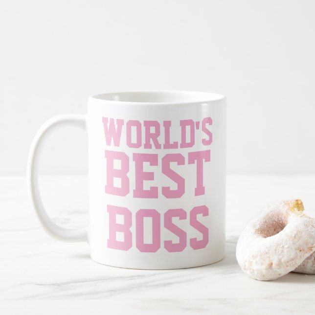 Lustige Welt bester Chef Kaffeetasse (Mit Donut)