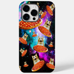 Lustige Weltraumpizza-Katze iPhone 14 Pro Max Hülle