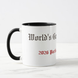 Lustige Weltweit Bester Vater Teilnahmeurkunde Tasse