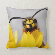 Lustige Wespe-Wurfs-Kissen