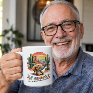 Lustige Western-Rentner-Wüsten-Schildkröte Kaffeetasse
