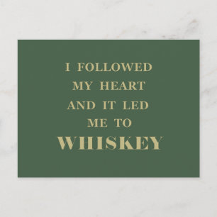 Lustige Whiskey-Zitate und Trinksprüche Postkarte