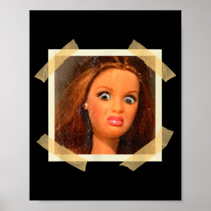Lustige widerliche Puppen-Gesicht-Meme-Hilarische Poster