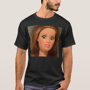 Lustige widerliche Puppen-Gesicht Meme Witzige Sar T-Shirt