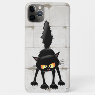 Lustige wilde schwarze Katzen-Cartoon Case-Mate iPhone Hülle