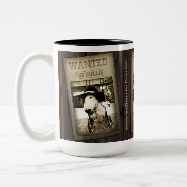 Lustige wilde Weststier-Terrier-Kaffee-Tasse Zweifarbige Tasse (Links)