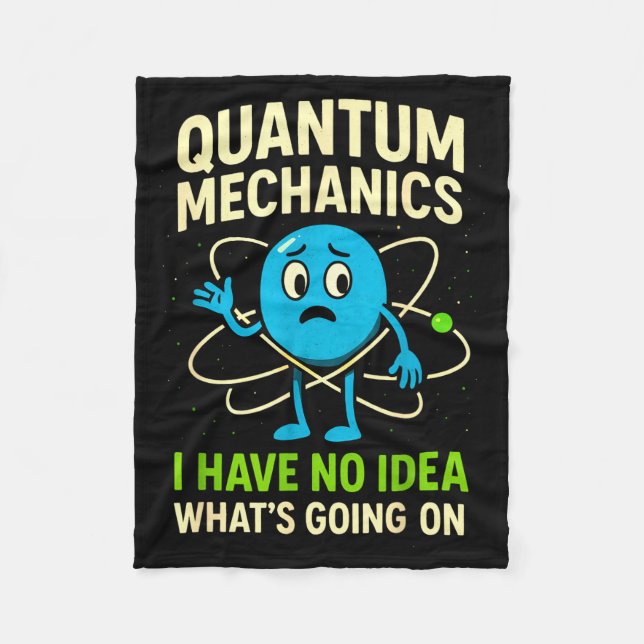 Lustige Wissenschaft der Quantenmechanik, Nerds Hu Fleecedecke (Vorderseite)