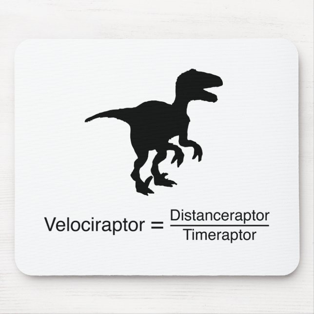 lustige Wissenschaft des Velociraptor Mousepad (Vorne)