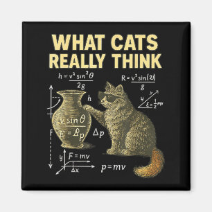 Lustige Wissenschaft Katze Physik Was Katzen Denke Magnet