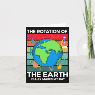Lustige Wissenschaft Rotation Der Erde Macht Mein  Karte