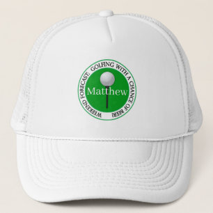 Lustige Wochenendvorhersage Golfball Baseball Truckerkappe
