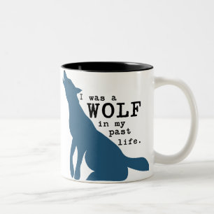 Lustige Wolf-Tasse Zweifarbige Tasse