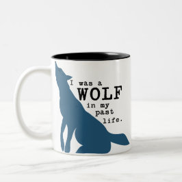 Lustige Wolf-Tasse Zweifarbige Tasse