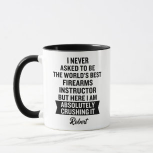 Lustige World's Best Firearms Instructor Kaffee Tasse