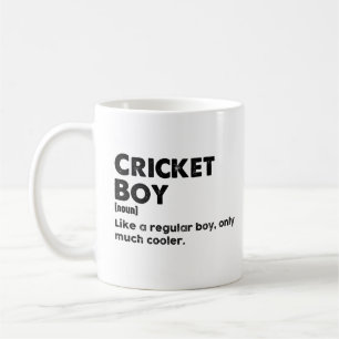 Lustige Wörterbuch-Definition für Cricket-Jungen  Kaffeetasse