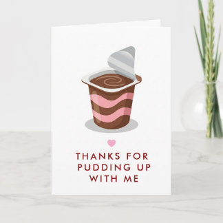 Lustige Wortspiel-Pudding-Muttertags-Grußkarte Karte