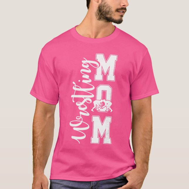 Lustige Wrestling-Mutter Wrestler-Mutter T-Shirt (Vorderseite)