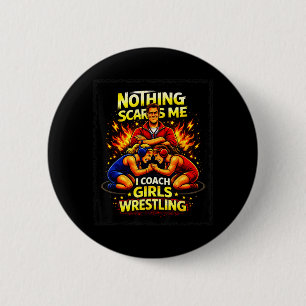 Lustige Wrestling-Trainer-Kunst für Männer Frauen Button