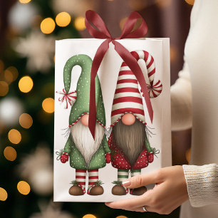 Lustige wunderliche Gnome   Geschenktasche Mittlere Geschenktüte