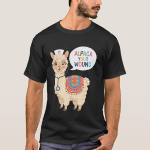 Lustige Wundpflege Krankenschwester Alpaka Wundver T-Shirt