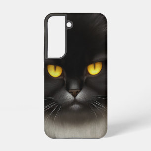 Lustige wütende flauschige schwarze persische Kitt Samsung Galaxy Hülle