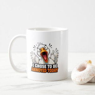 Lustige wütende Gans - Ich entscheide mich heute z Kaffeetasse