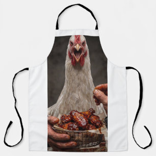 Lustige wütende Hühner-Grill-BBQ-All-Over-Print-Sc Schürze