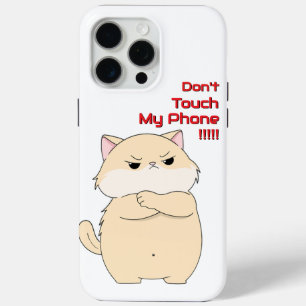 Lustige wütende Katze fasse nicht mein Handy an Case-Mate iPhone Hülle