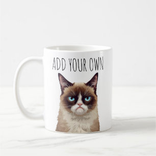 Lustige wütende Katze – Fügen Sie Ihren eigenen Te Kaffeetasse
