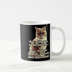 Lustige wütende Katzen-Meme für Katzenliebhaber Kaffeetasse