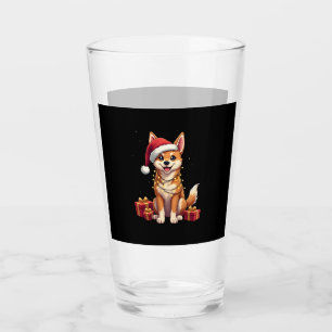 Lustige Xmas-Beleuchtung Weihnachtsmann Hut Tamask Glas