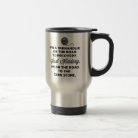 Lustige Yarnaholic Reise-Tasse