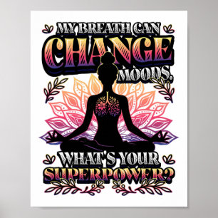 Lustige Yoga-Meditations-Atemübung _7 Poster