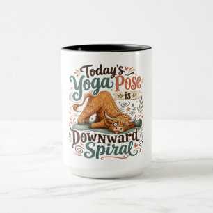 Lustige Yoga-Pose Tasse