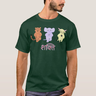 Lustige Yoga-Tiere T-Shirt