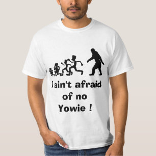 Lustige Yowie Parodie auf Evolution T-Shirt