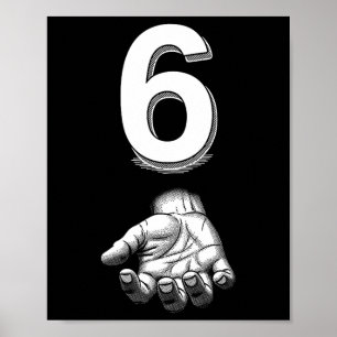 Lustige Zahl 6 Passendes 67 Meme Kostüm Poster