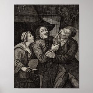 Lustige Zahnarzt-Büro-Antiken-Zahnheilkunde Poster