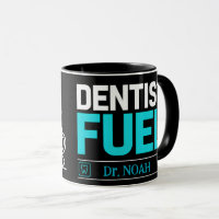 Lustige Zahnarzt-Treibstoff personalisierte Kaffee