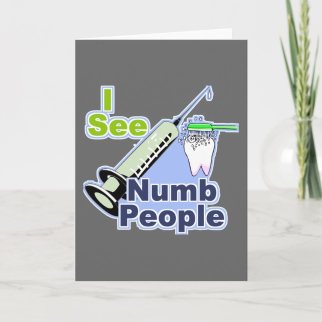 Lustige Zahnärzte und Hygieniker Karte (Vorderseite)