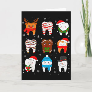 Lustige Zahnärztliche Weihnachten Zähne Süße Xmas Karte