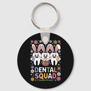 Lustige Zähne Dental-Team Zahnarzt Frohe Ostern Schlüsselanhänger